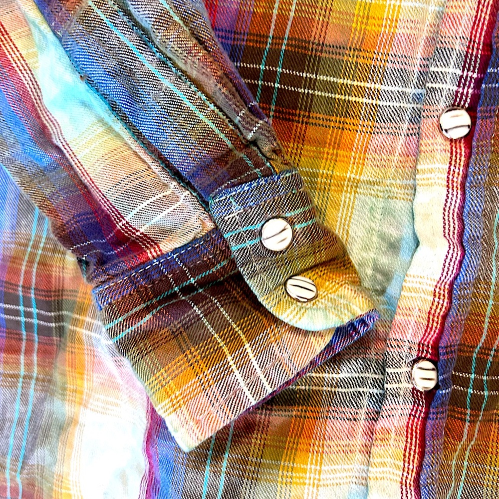 Men’s Vintage Guess plaid button up by George Marciano - Picture 3 of 6